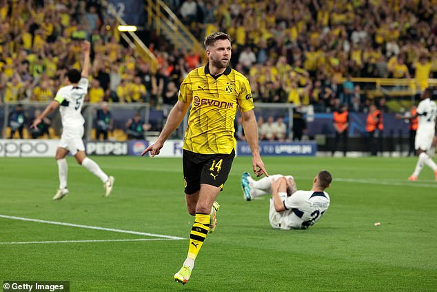 Niclas Fullkrug's first-half goal helped Borussia Dortmund to a 1-0 victory against PSG.