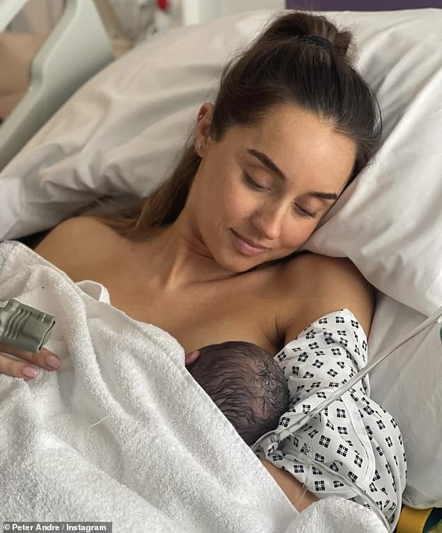 A month after welcoming their third child together, Emily revealed the name on Instagram on Thursday, telling her fans: 