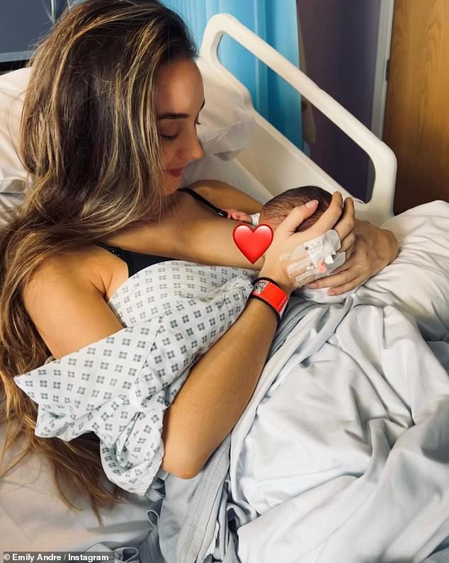 It comes after Emily took to Instagram earlier this month to share a sweet photo of herself breastfeeding her daughter in hospital to mark International Midwifery Day.