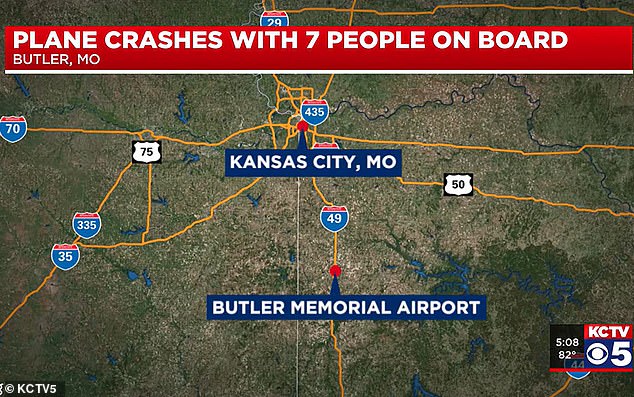 Six people miraculously survived a plane crash Saturday afternoon after the pilot parachuted near Butler Memorial Airport in Bates County, Missouri.