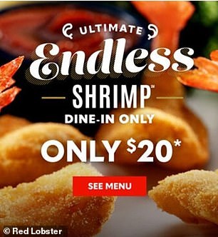 Seafood chain bosses have blamed its $20 Endless Shrimp deal for mounting losses