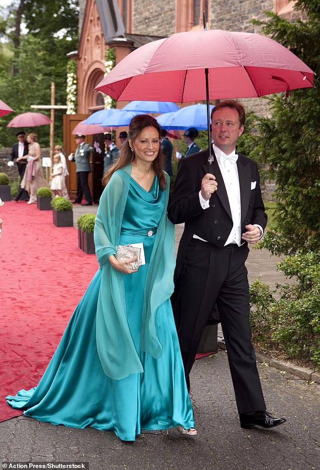 The couple named their daughter, who was born on April 26, Princess Mafalda. Above: the couple photographed in 2011.