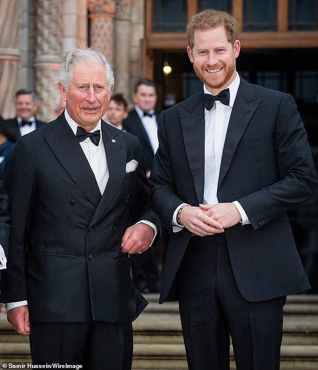 Prince Harry (right) will meet his father, King Charles (left), next week for the second time since his cancer diagnosis.