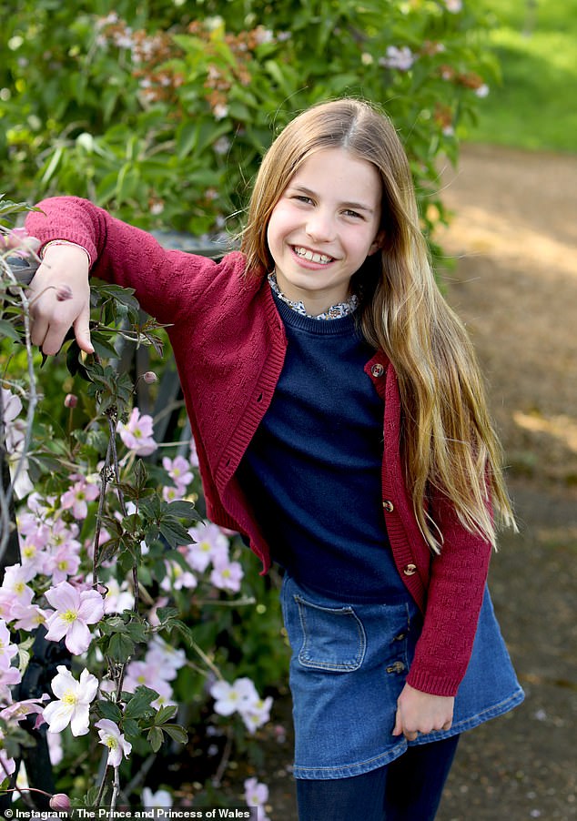 Princess Charlotte celebrates her ninth birthday today with a special image taken by her mother, the Princess of Wales