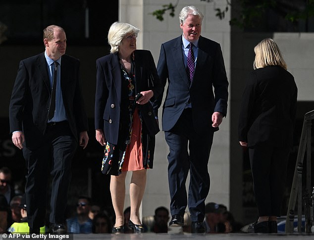 Earl Spencer and his sister Lady Jane Fellowes attended Prince Harry's Invictus Games event at St Paul's Cathedral on Wednesday in a show of support for their nephew.