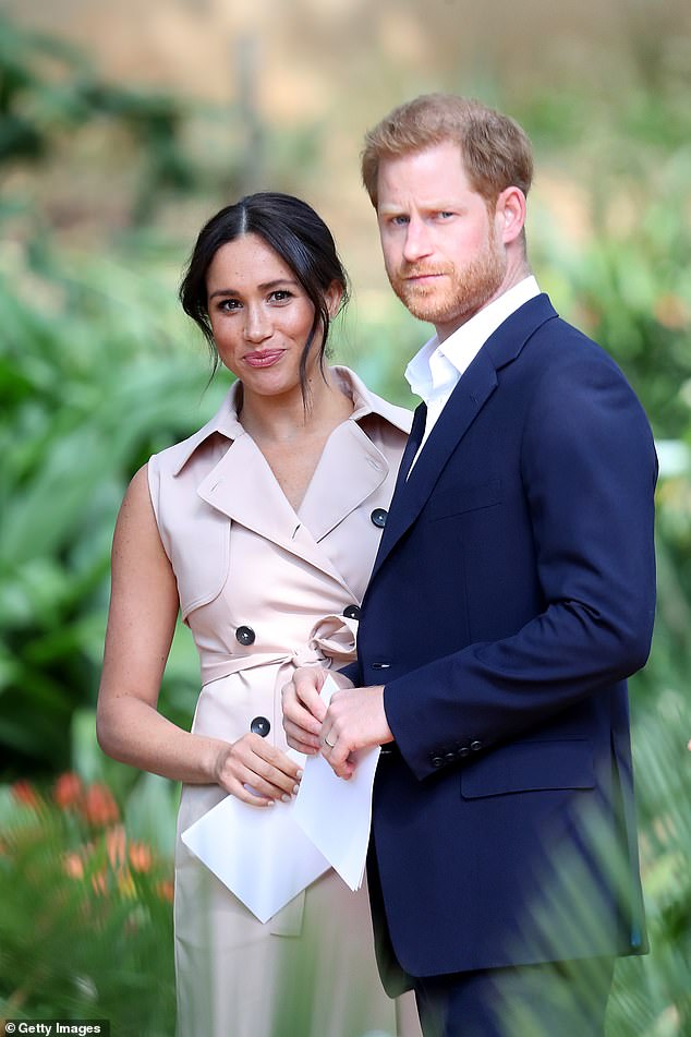 The Duke and Duchess of Sussex on their royal tour of South Africa in 2019