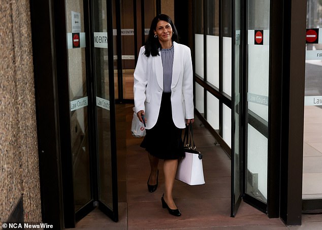 Network Ten's senior litigator Tasha Smithies is pictured leaving court in February.