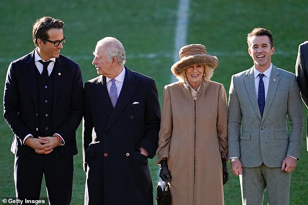 McElhenney and Ryan Reynolds were alongside Queen Camilla and the king during a visit in 2022.