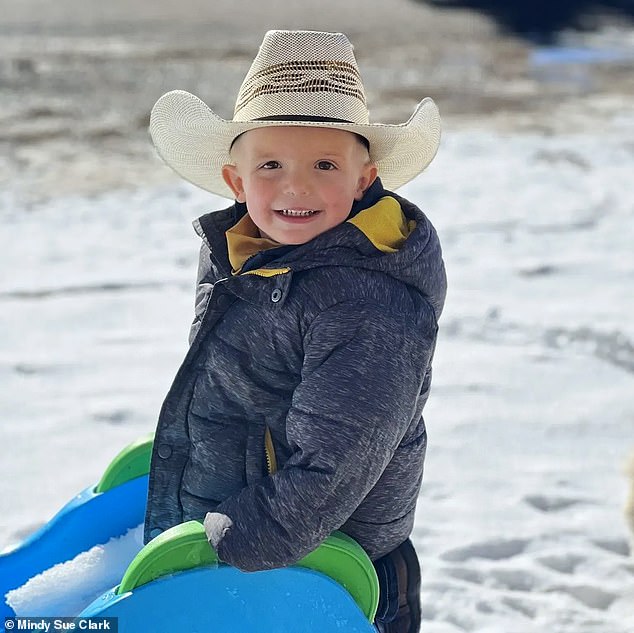 Levi Wright, 3, nearly lost his life and suffered a traumatic brain injury when the toy tractor he was driving landed in a raging river near his home in Utah. He was unresponsive when first responders arrived. He woke up from a coma, but is still clinging to life