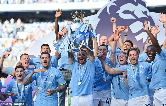 Manchester City were crowned Premier League champions after beating West Ham on Sunday.