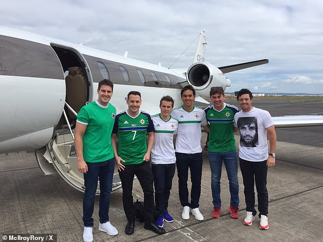 McIlroy with the 'Mac Pack', who have recently united around the Northern Irishman