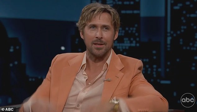 Ryan Gosling shared the strange advice he received from Burt Reynolds while promoting his new movie on Jimmy Kimmel Live on Wednesday.
