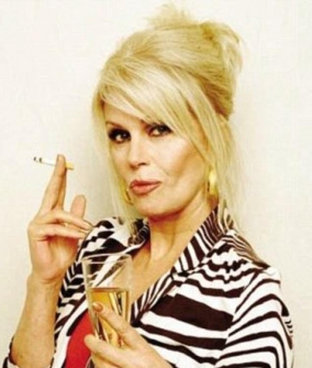 Joanna Lumley as her absolutely fabulous character, Patsy