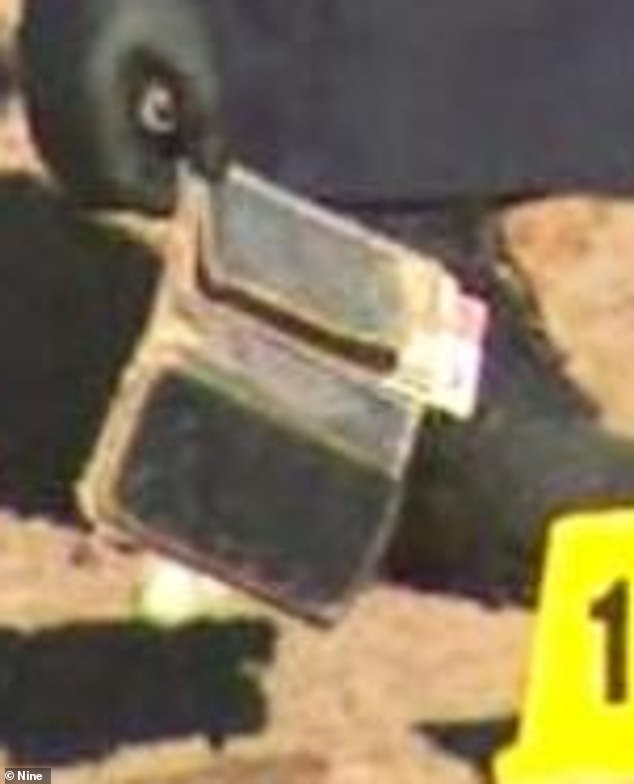 The phone appeared to contain identification inside a wallet.