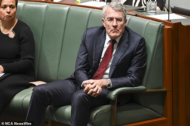 The office of Attorney General Mark Dreyfus (pictured) was among the vandalized objects.