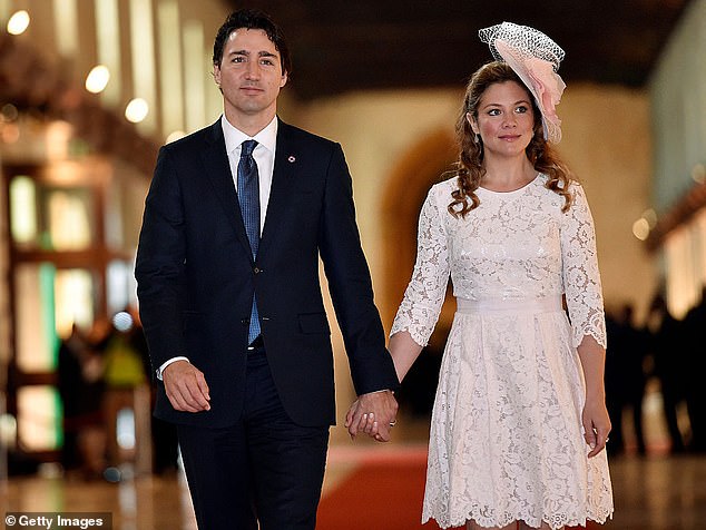 Canadian Prime Minister Justin Trudeau and his ex-wife Sophie Gregoire photographed in 2015.