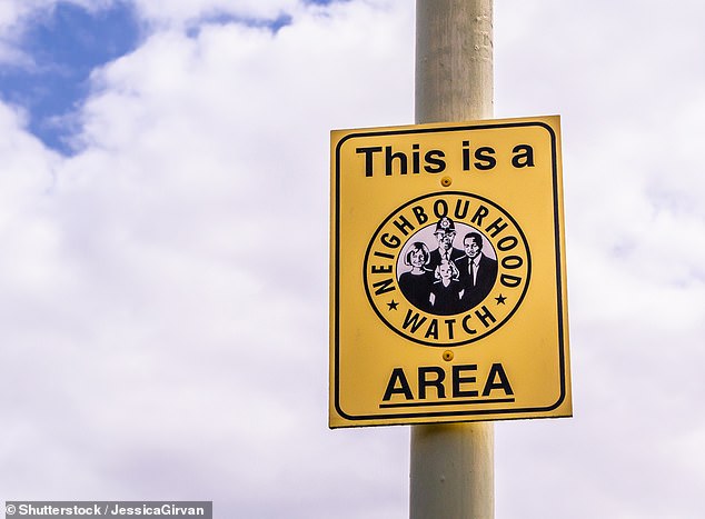 Peace of Mind: a sign in an area covered by Neighborhood Watch