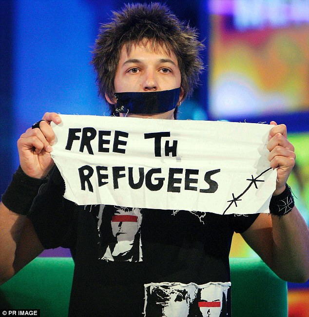 The former reality star, 43, known for his shaggy brown hair, goatee and surfer boy appearance, made headlines in 2004 for staging a silent protest against refugee detention centers on live television after To be removed.