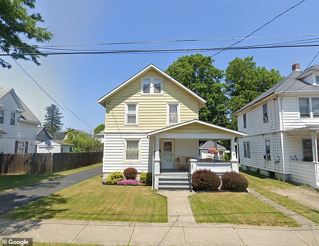 According to the NAR, potential newcomers to the area would need to earn $34,424 to qualify for a mortgage with a 20 percent down payment. Pictured: A three-bedroom home for sale in Elmira for $95,900