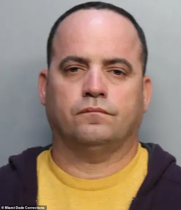 Eduardo Travieso Garcia, 45, was arrested March 22 on charges including grand larceny and masked robbery.