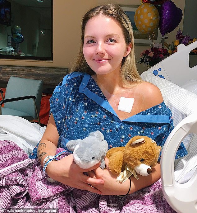 Madison Baloy, of Tampa, Florida, was diagnosed with stage four colon cancer after going to the emergency room for what she thought was a common stomach virus.