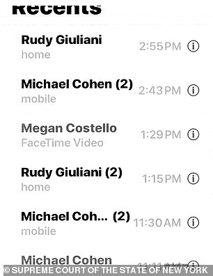 The two men met, exchanging phone calls and emails as Cohen decided what to do after an FBI raid on his home and office.