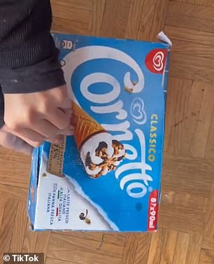 One woman even received her bag in a Cornetto box.