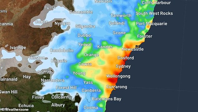 Weatherzone has warned that Sydney will be hit by rain for the next 10 days, unwelcome news for millions of residents who have already endured a wet week.