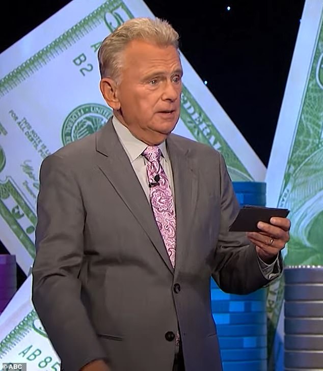 The 77-year-old, known for his biting comments, assumed his usual position on Tuesday's episode of the ABC game show.