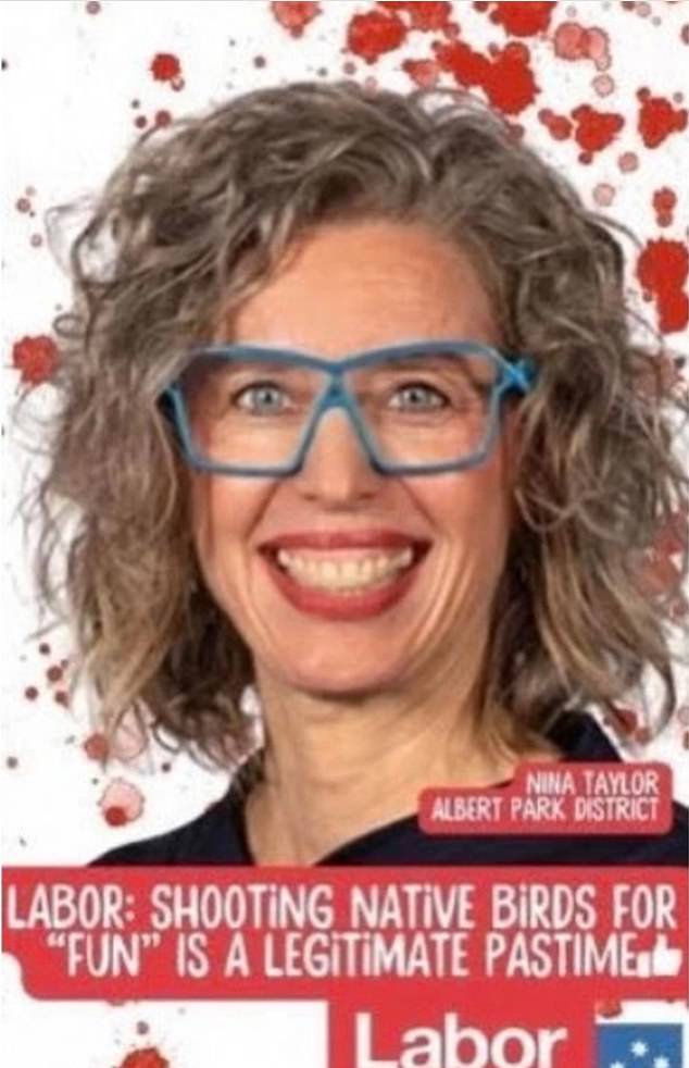 The ads, which appeared on social media, were designed to criticize the Victorian Labor government's refusal to ban the controversial practice (pictured: Labor MP Nina Taylor)