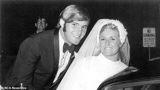 Chris Dawson and Lynette Simms (pictured) on their wedding day. Lynette disappeared in January 1982 and has not returned since. Dawson was sentenced to 24 years for her murder