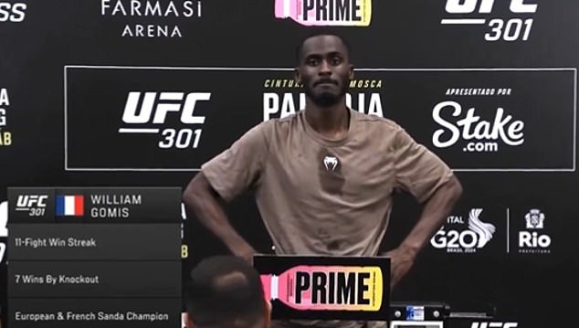 William Gomis arrived two pounds lighter for his UFC 301 fight against Jean Silva