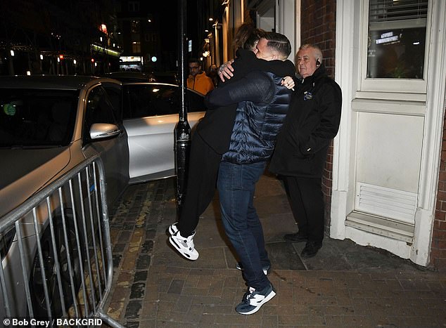 It comes after Sheridan was seen jumping into the arms of different security guards after a show (pictured last week).