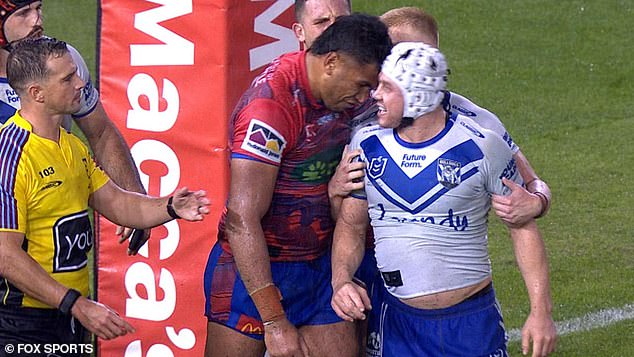 Saifiti took the bait and headbutted Mahoney, being condemned for his trouble but escaping a suspension from the NRL Match Review Committee.