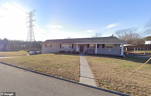 Ezra was beaten to death inside the family home (pictured) in Knoxville, Tennessee.