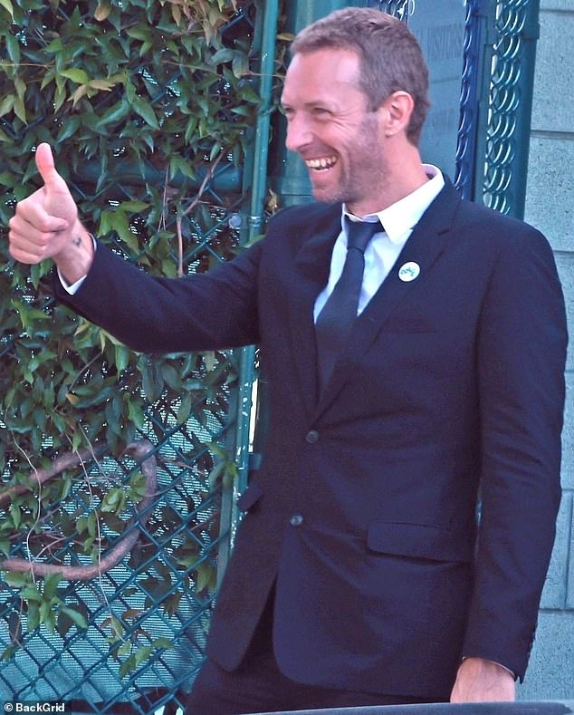 Meanwhile, Chris exuded formal English elegance at prom, arriving in a full suit and tie and accessorizing the look with a pin.