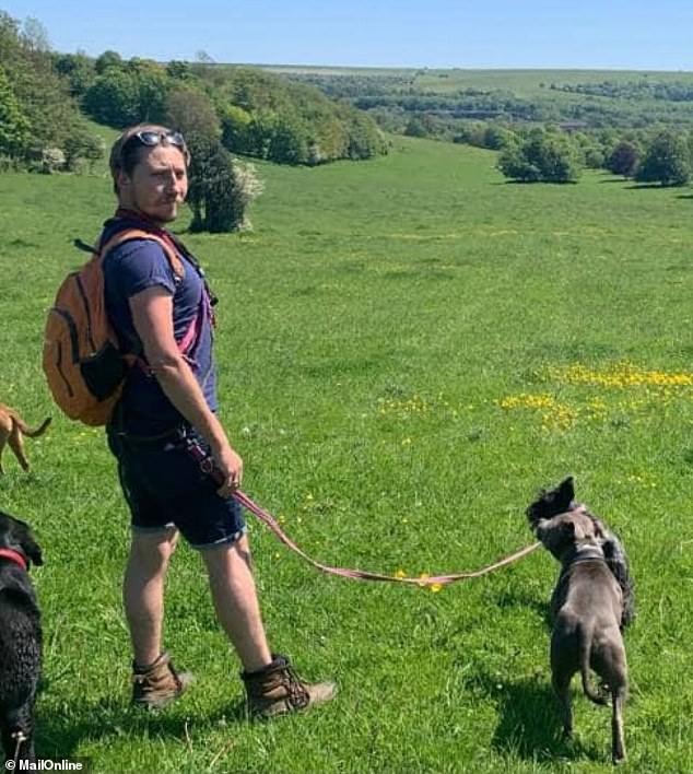 Luke Cobb, 38, threw the dog against a wall in a fit of rage. Brighton magistrates described the incident as a sadistic attack on a defenseless animal.