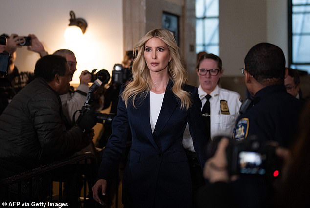 Ivanka Trump is also at Trump Tower to support her father