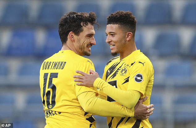 Jadon Sancho (right) and Mats Hummels (left) are two Dortmund stars who were left out of the squad for this summer's Euro Cup.