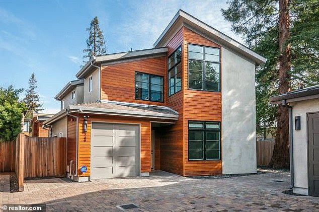 Apple CEO Tim Cook also calls Palo Alto home (pictured) on a modest property