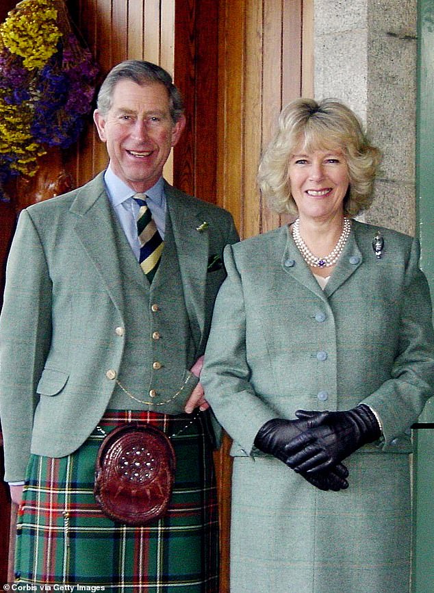 Charles and Camilla in Birkhall in February 2005, two months before their wedding.