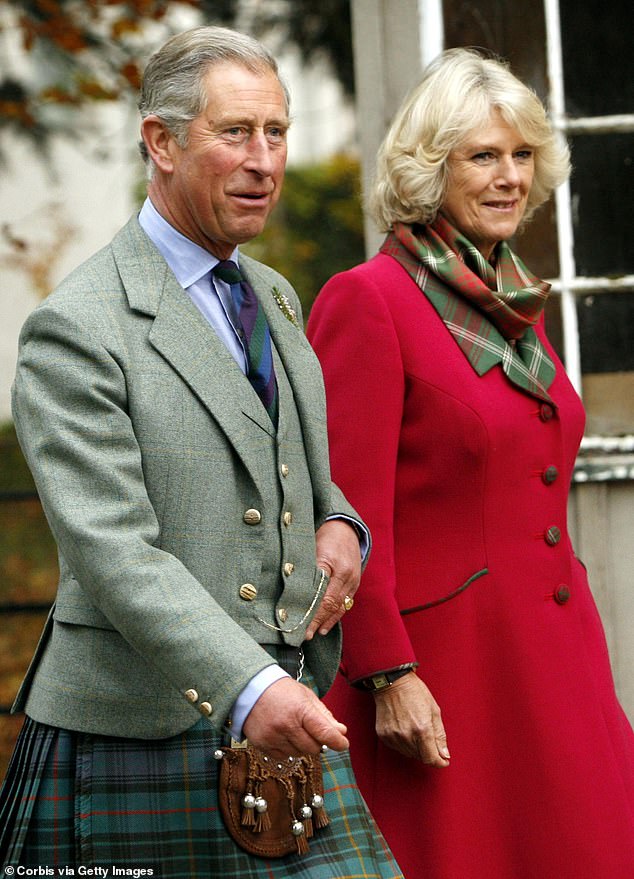 Charles and Camilla near Birkhall in 2007. The couple enjoys celebrating their wedding anniversary there.