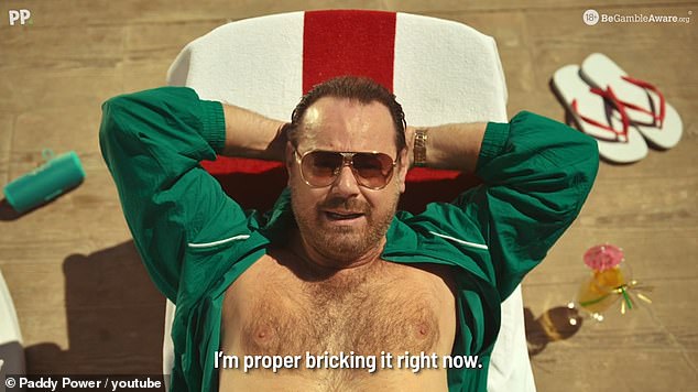 The actor, 46, downed pints and spouted his now-iconic Cockney rhyming slang in a hysterical new Paddy Power advert ahead of Euro 2024 in Germany.