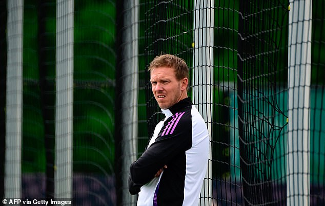 Nagelsmann's team moved to the German training base at Herzogenaurach.