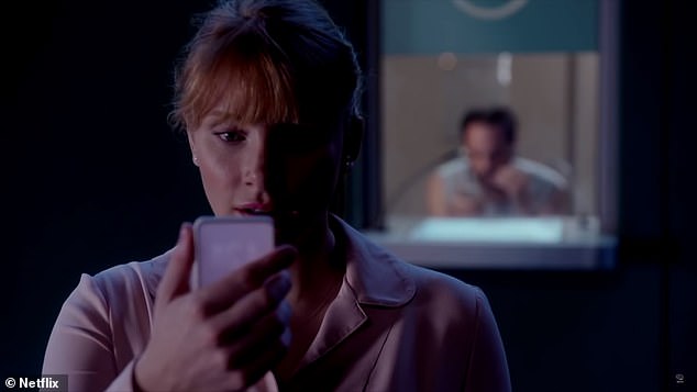 The 2016 Black Mirror episode (pictured) followed a similar theme where people were also followed on social media and others' online ratings would affect their daily lives.