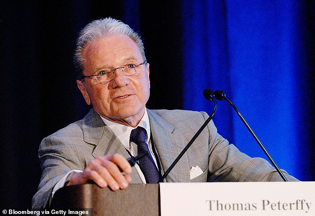 Among those who have suffered losses when selling their apartments is billionaire financier Thomas Peterffy (pictured), who sold his 84th-floor home for $13.5 million, almost $8 million less than the $21.39 million dollars he paid for it in 2016.