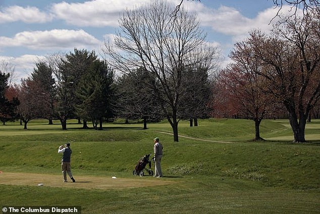 The club, which serves as a social center for the community, built a golf course around the mounds in the early 20th century.