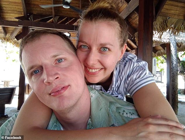 Bethany Israel, seen here with her husband Josh, was 17 to 18 weeks pregnant at the time.