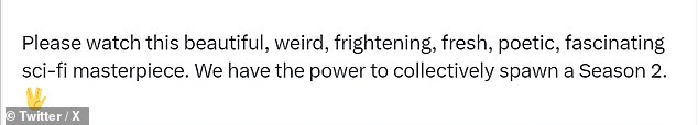 And, if the reaction from viewers on X, formerly Twitter, is true, fans will be seeing a second series of Scavengers Reign before long.