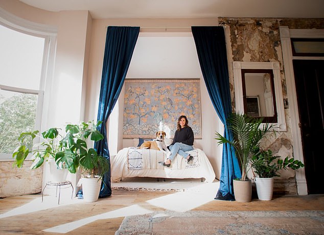 One of their accomplishments was the addition of a cozy nook in the bedroom (pictured).